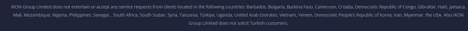 Regional restrictions