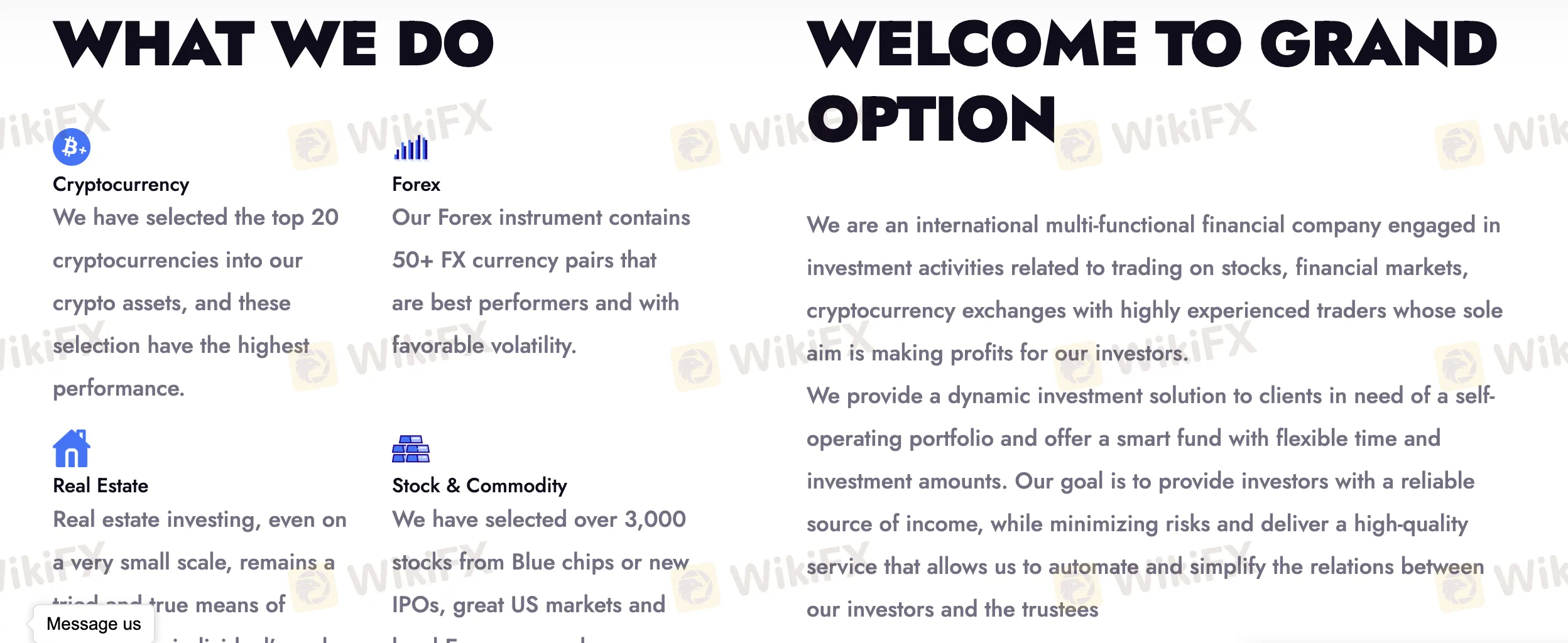 Ano ang Maaari Kong I-Trade sa Grand Option?