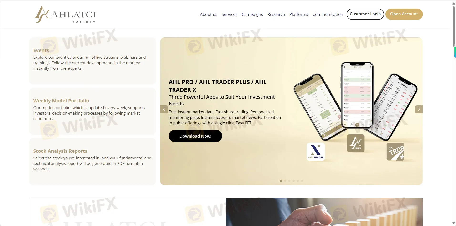 Página inicial da Ahlatcı