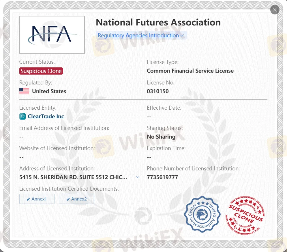 Suspicious Clone NFA license Suspicious Clone NFA license