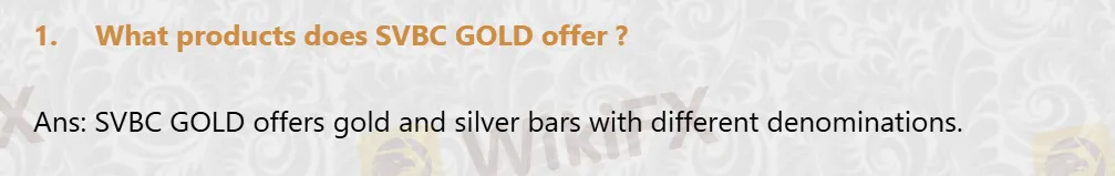 SVBC GOLD可以交易什么? SVBC GOLD可以交易什么?