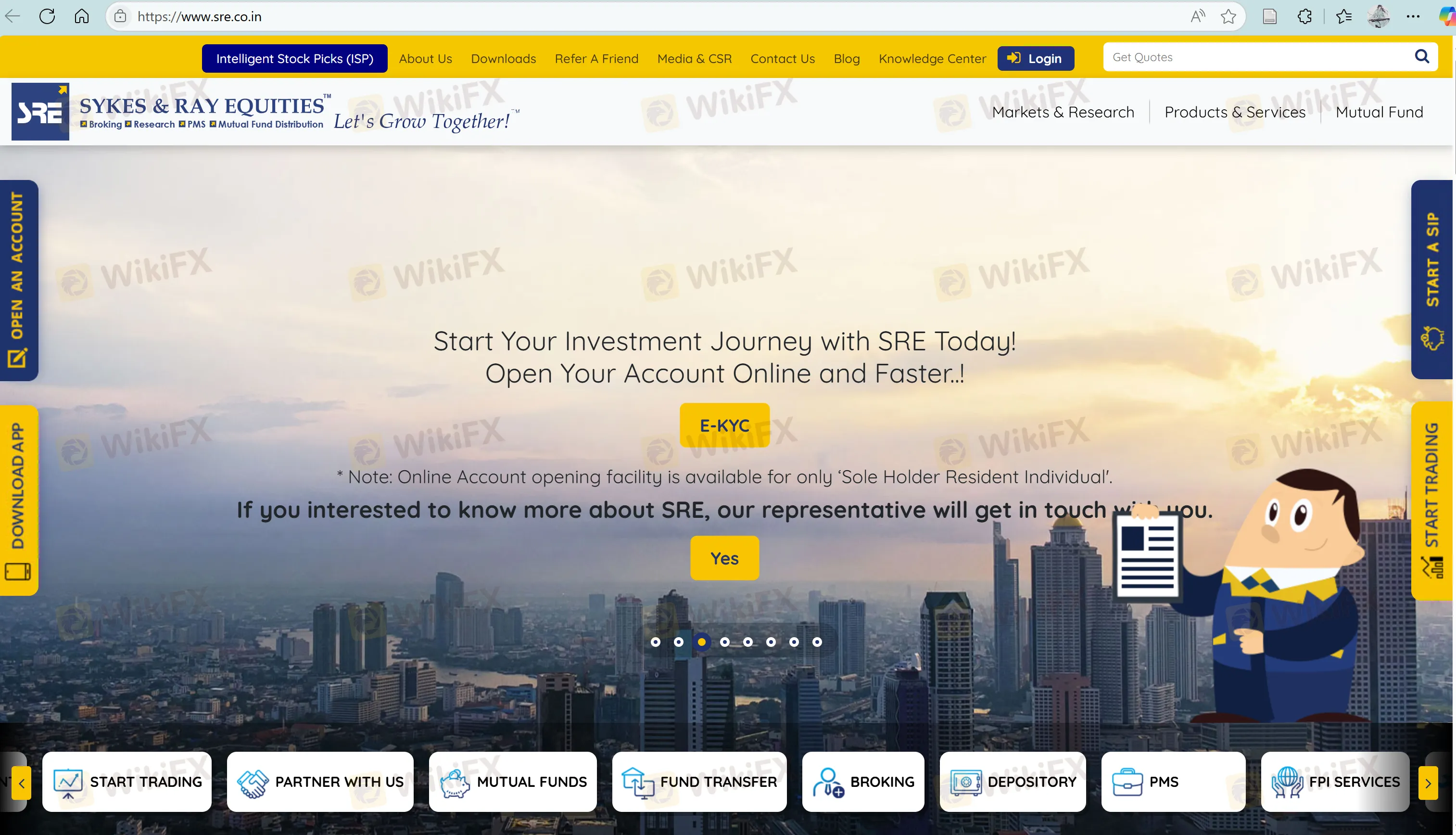 Página principal de SRE