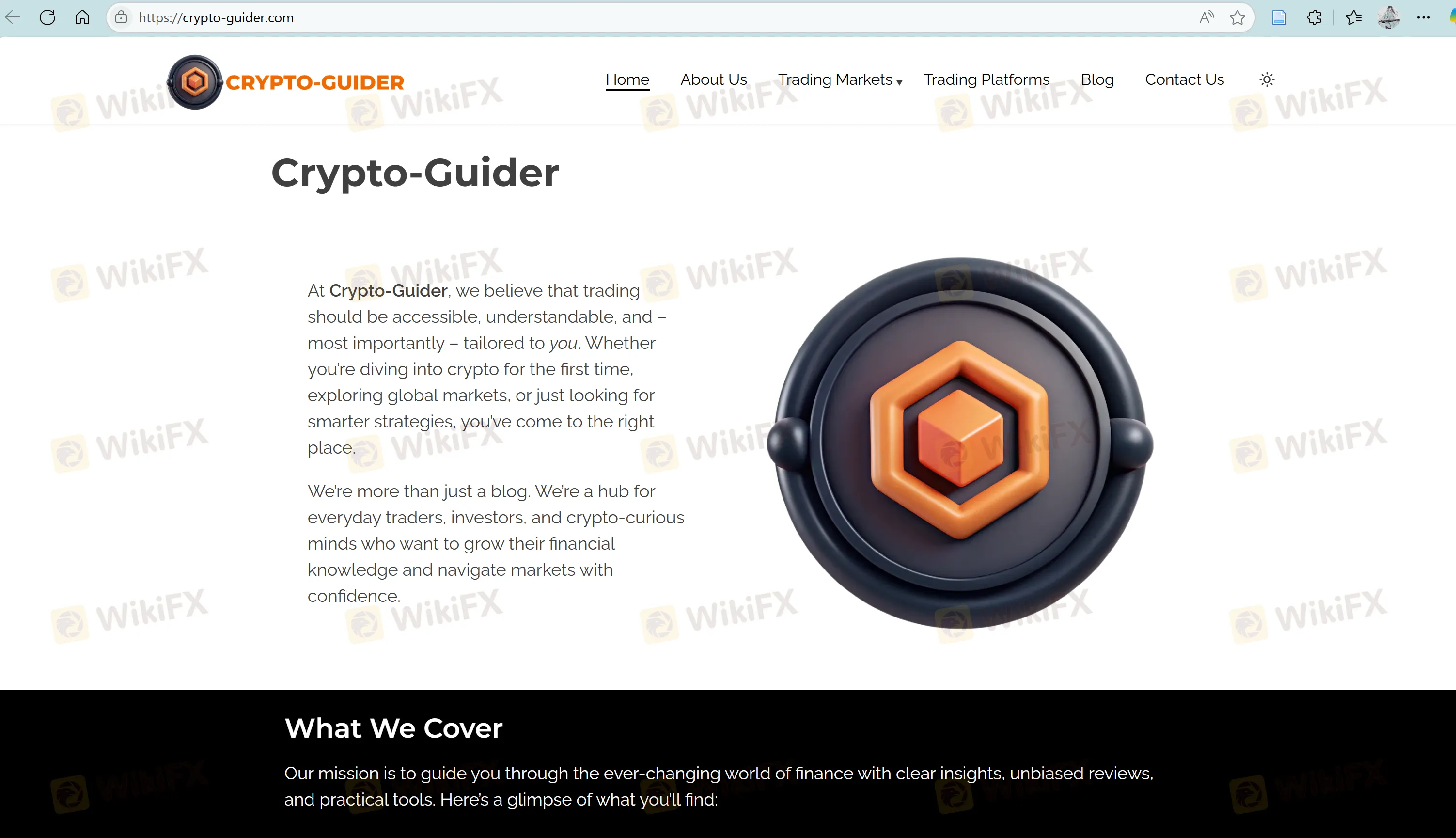 Crypto-Guider's homepage Crypto-Guider's homepage