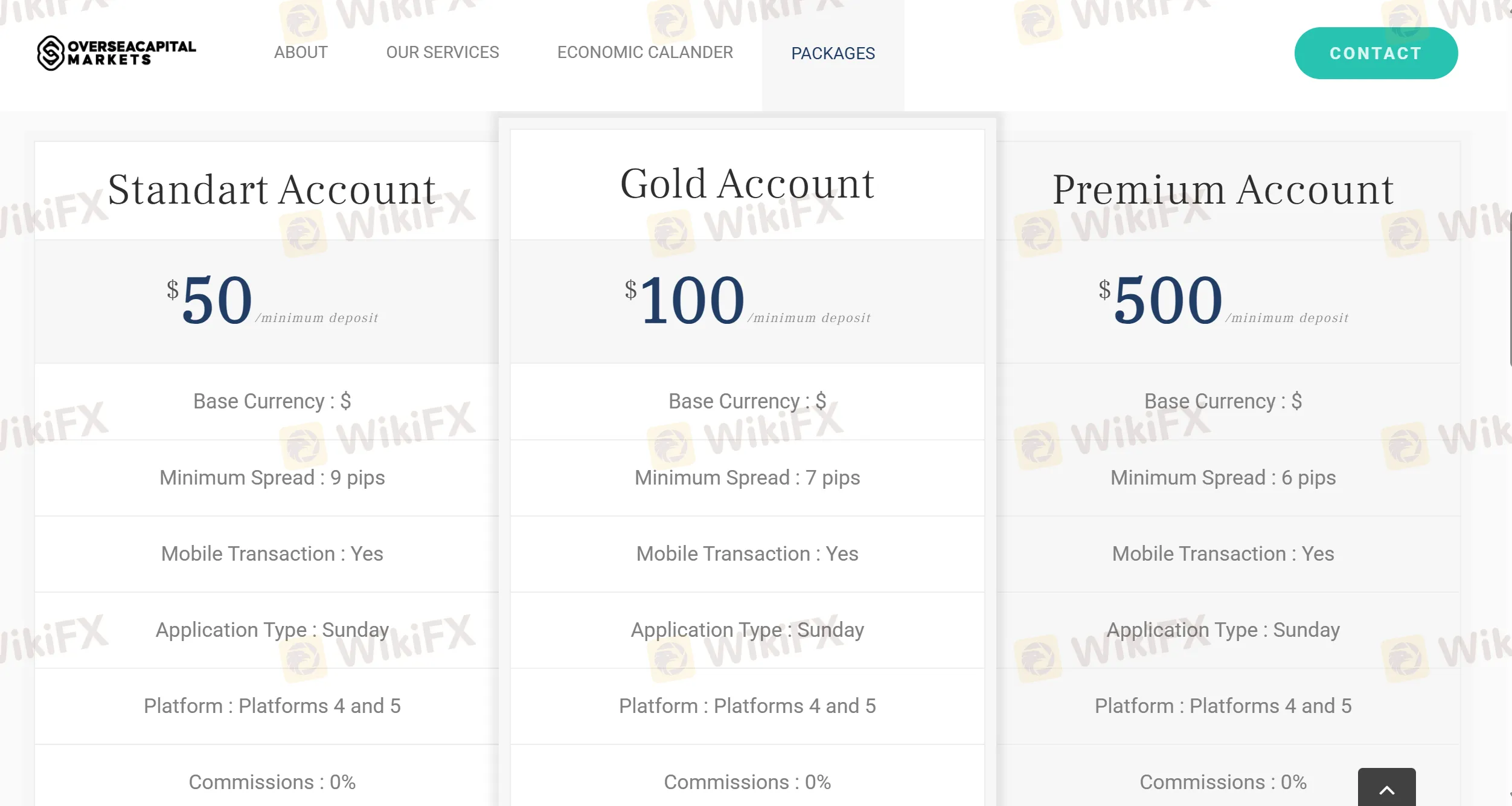 Types de compte Types de compte