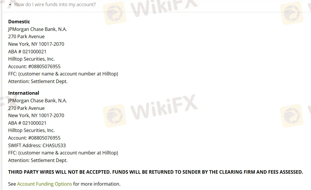 Deposit and Withdrawal Deposit and Withdrawal