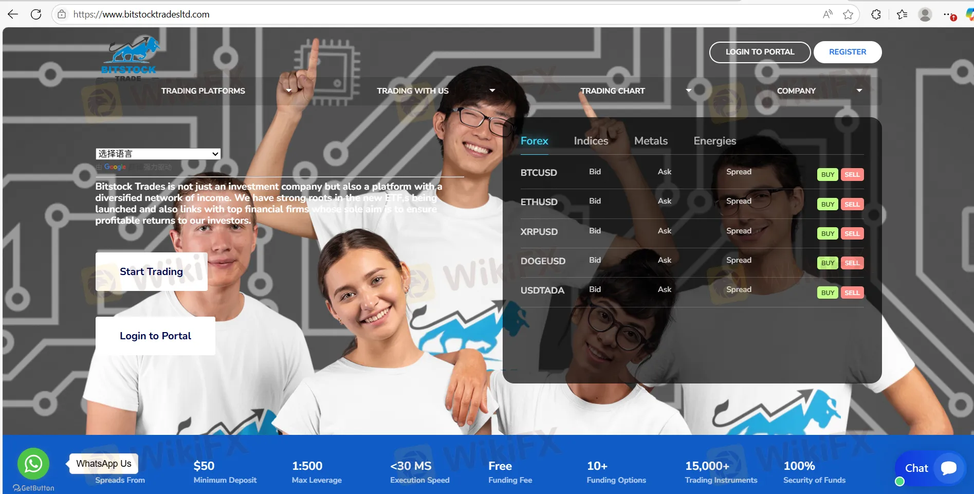 Bitstock Trades Information