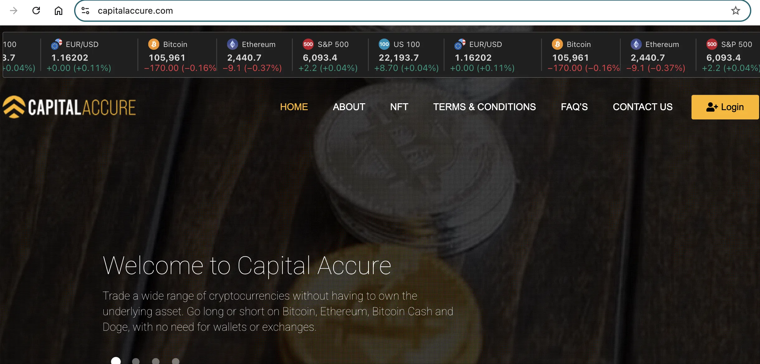 Capital Accureのホームページ Capital Accureのホームページ