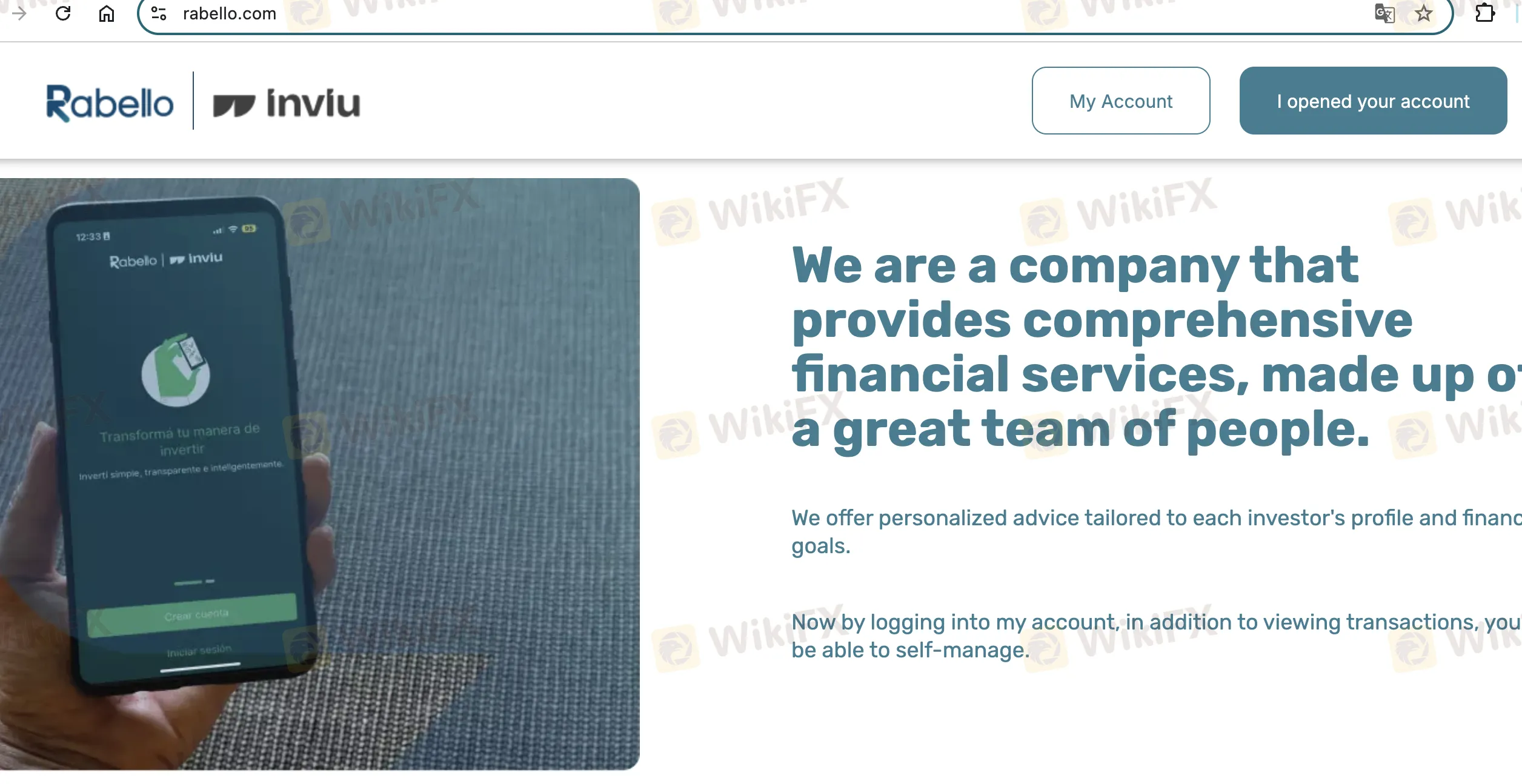 Página de inicio de RABELLO