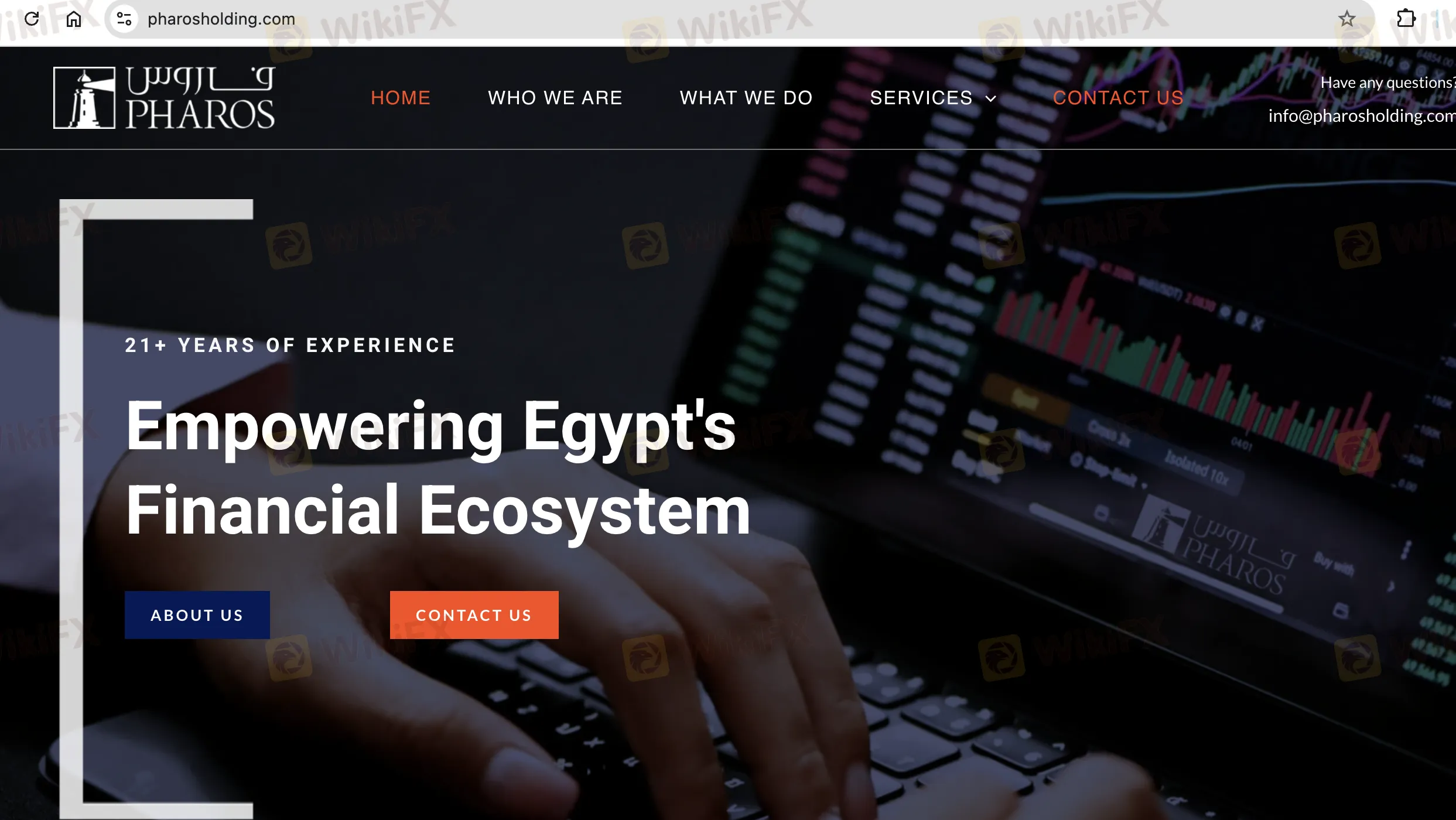 Pharos Holdingのホームページ Pharos Holdingのホームページ