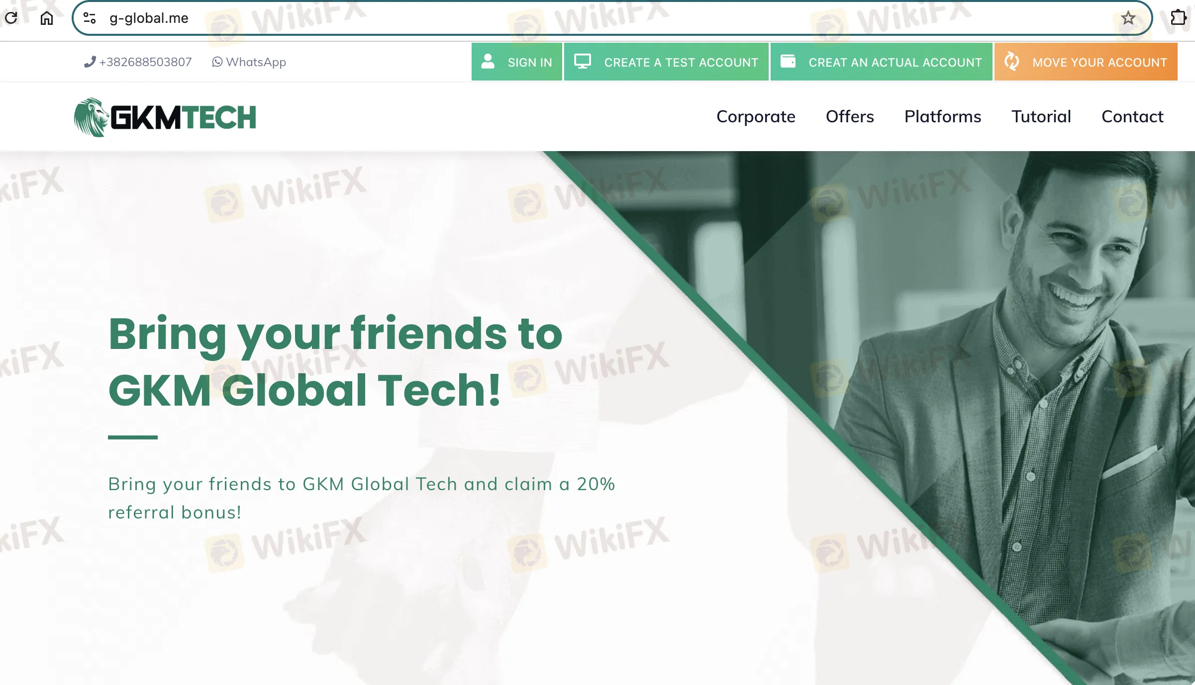 GKM Global Tech's homepage