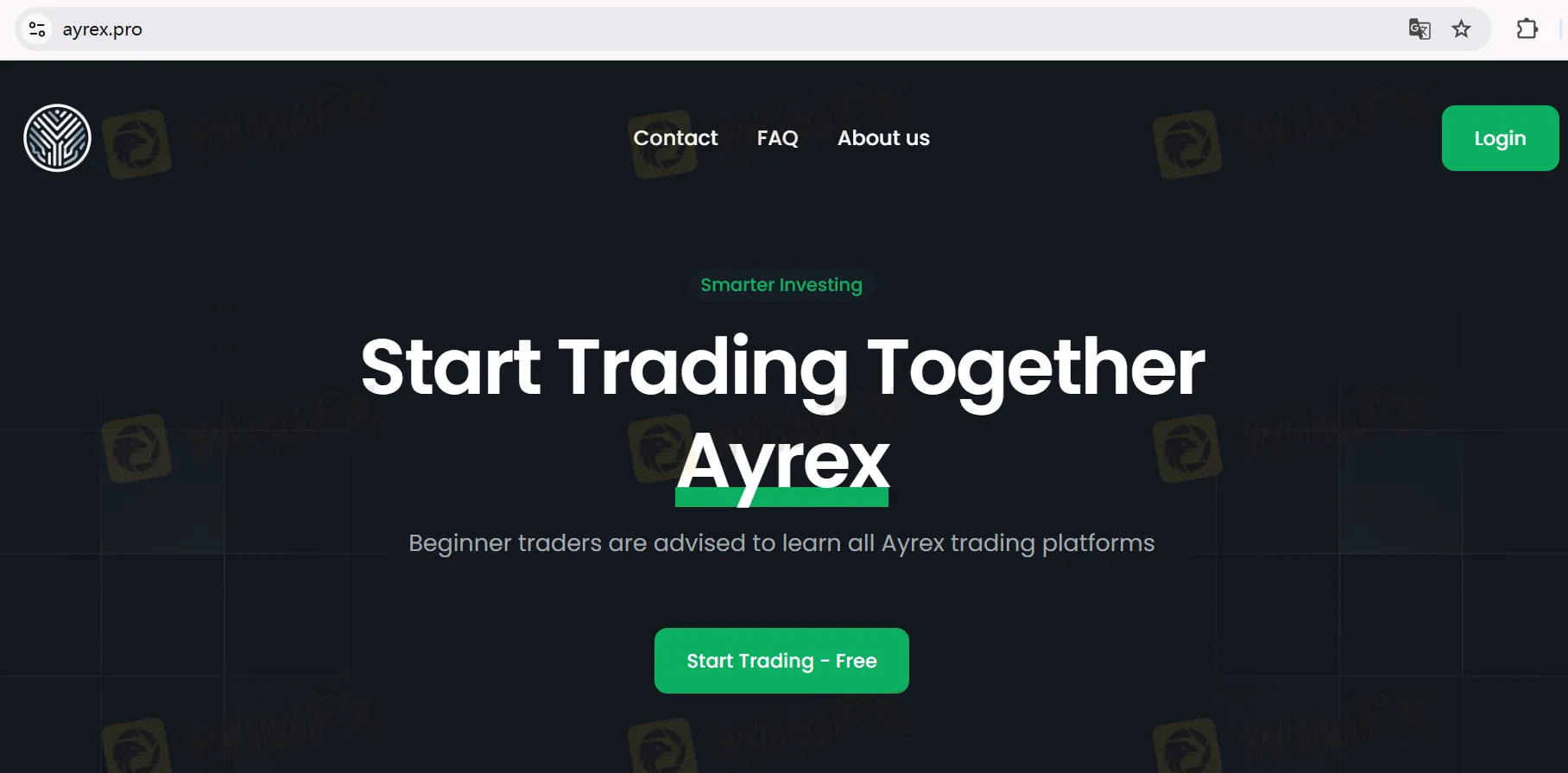 Trang chủ của Ayrex Trang chủ của Ayrex