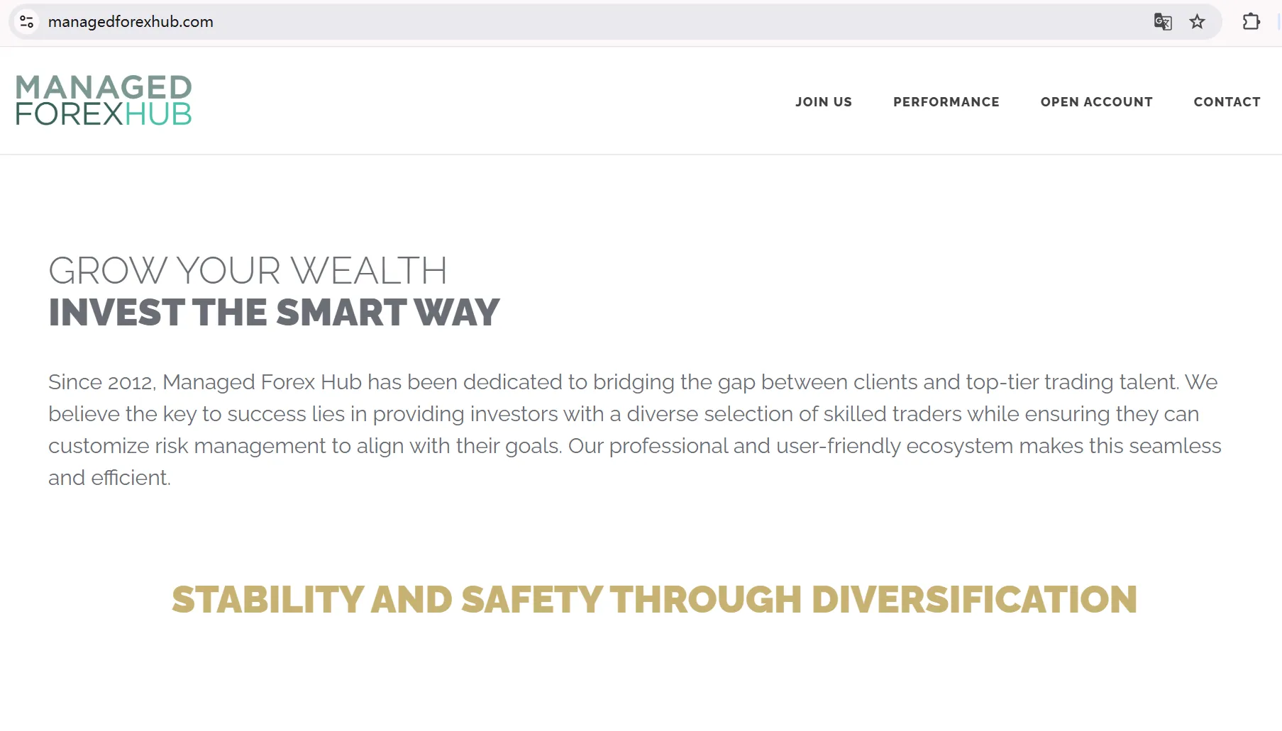MANAGED FOREXHUB's homepage MANAGED FOREXHUB's homepage