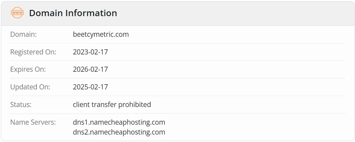 Domain information Domain information