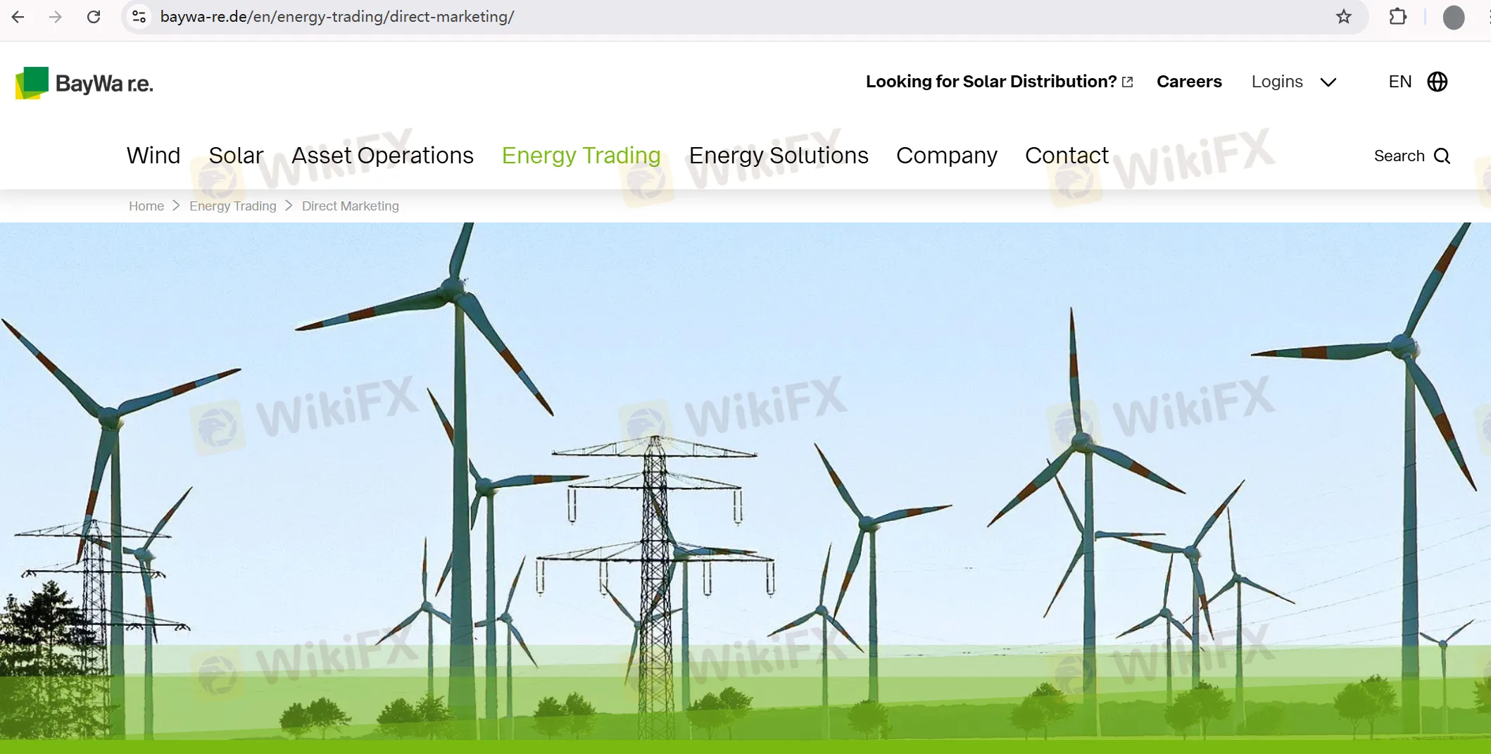 BayWa r.e.'s homepage