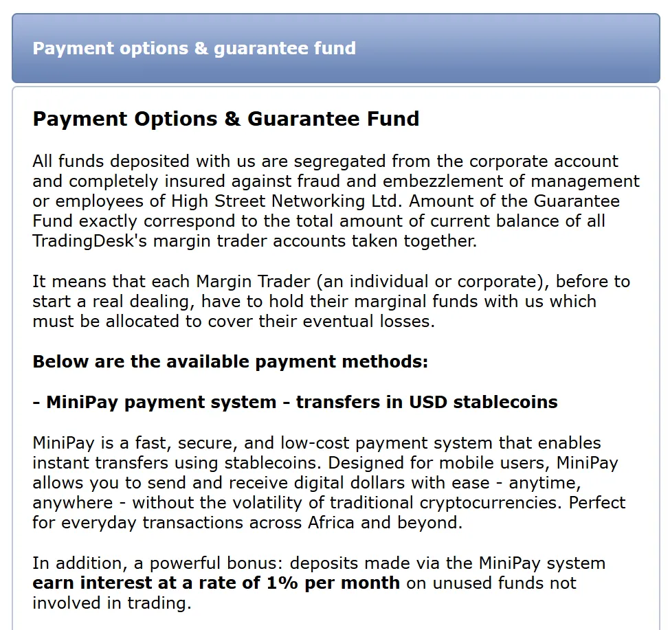Deposit and Withdrawal Deposit and Withdrawal
