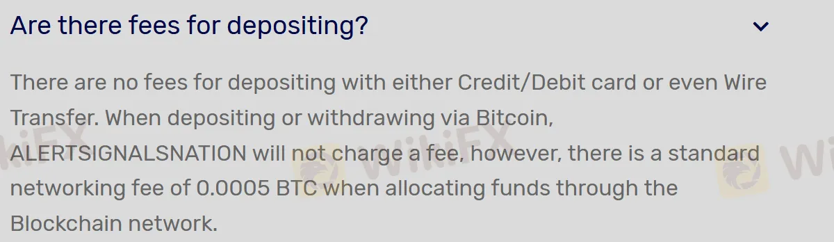Deposit and Withdrawal
