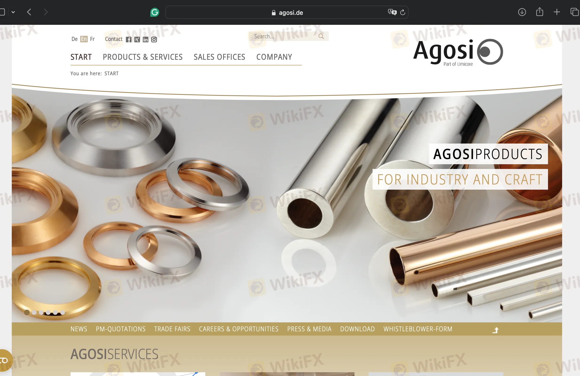 Información de Agosi Información de Agosi