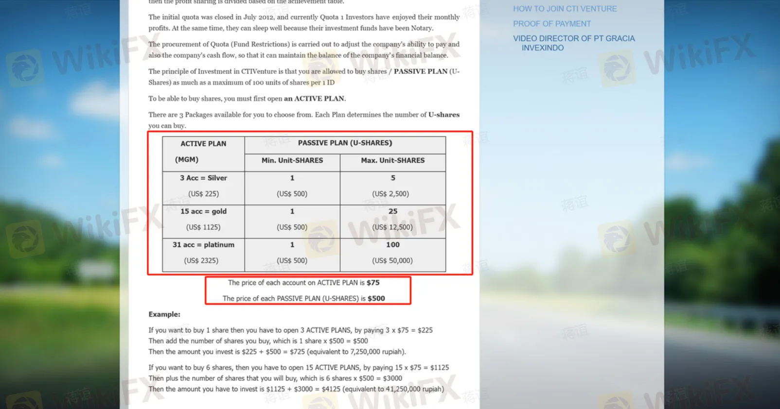 Investment Plan Investment Plan