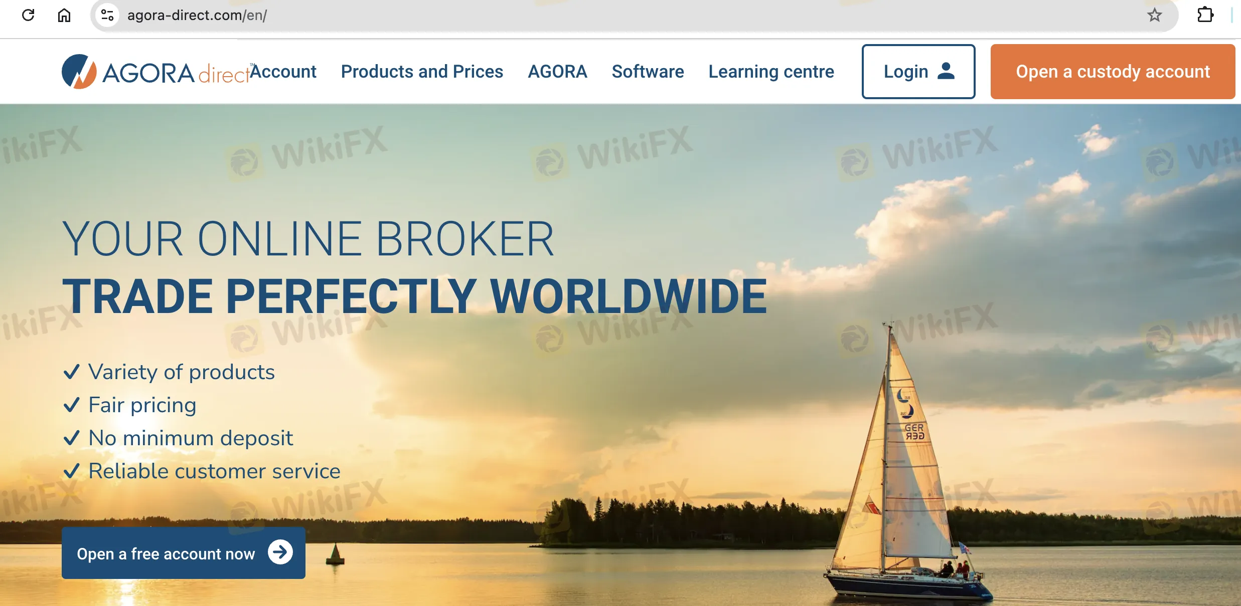 AGORA direct的主页