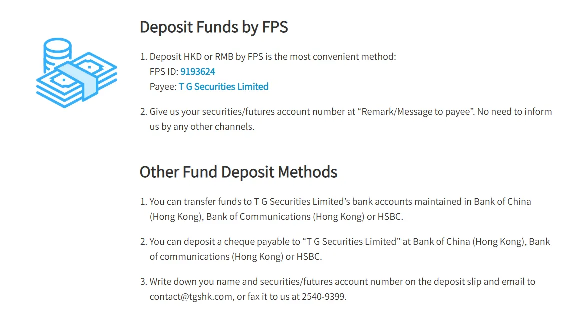 Deposit and Withdrawal Deposit and Withdrawal