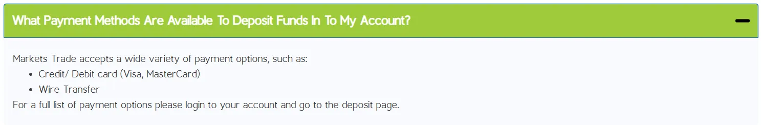 Deposit and Withdrawal Deposit and Withdrawal