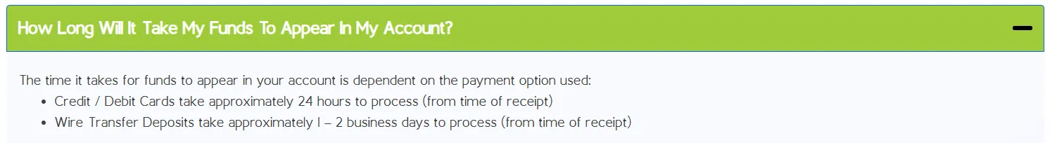Deposit and Withdrawal Deposit and Withdrawal