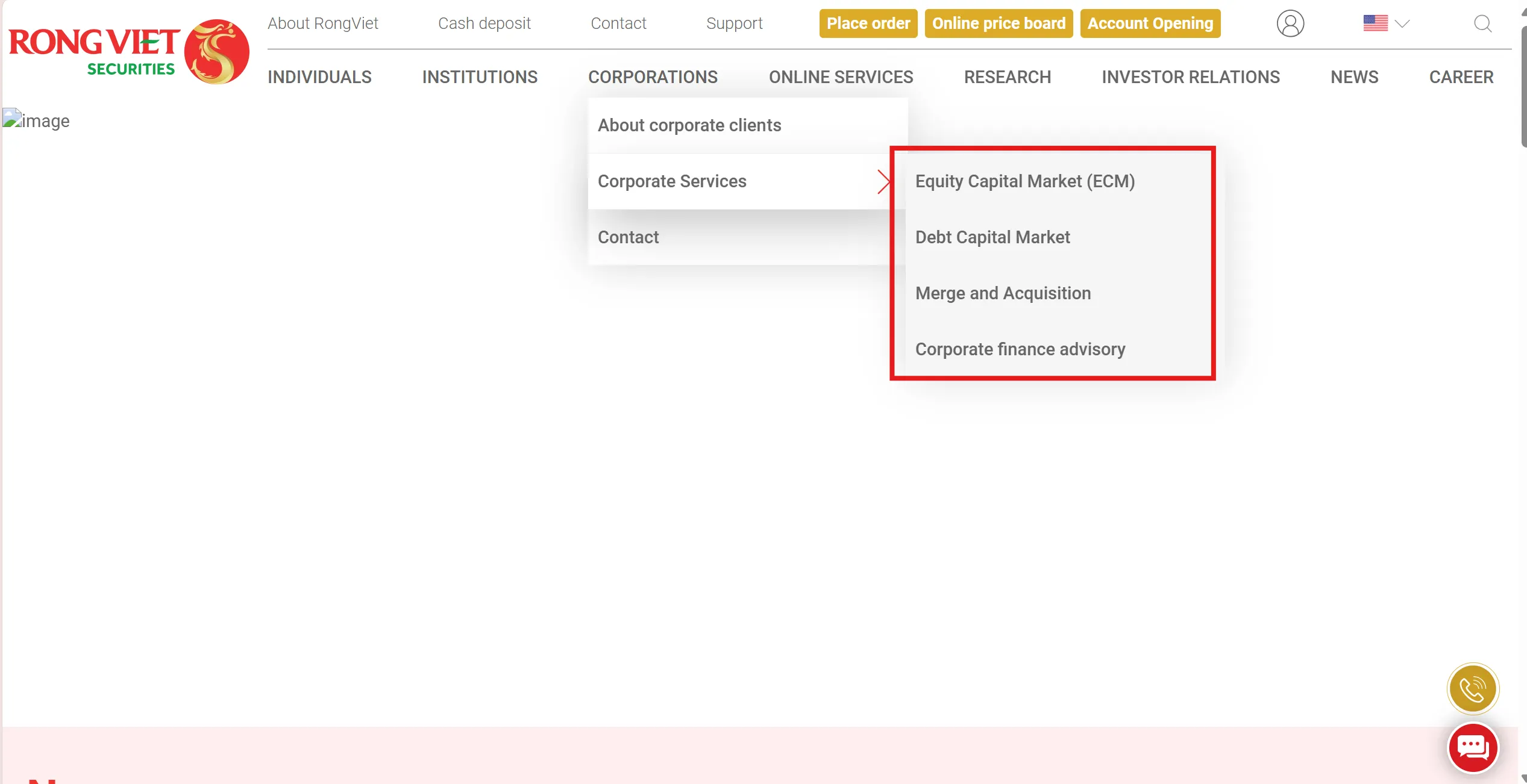 Mga Serbisyo ng RongViet Securities Mga Serbisyo ng RongViet Securities