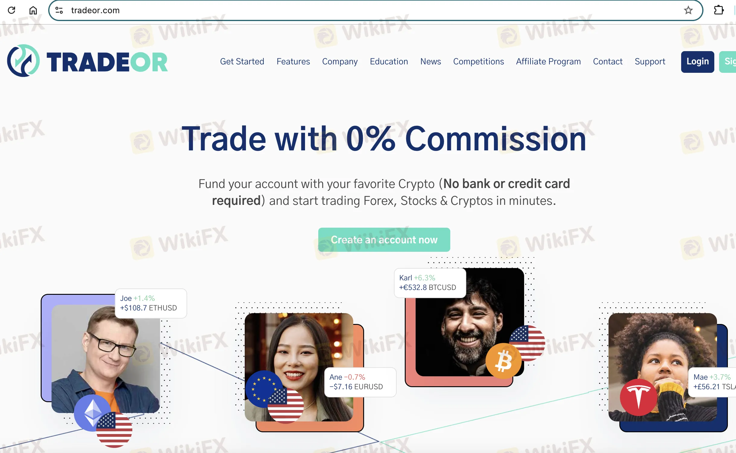 TradeOr 的主頁