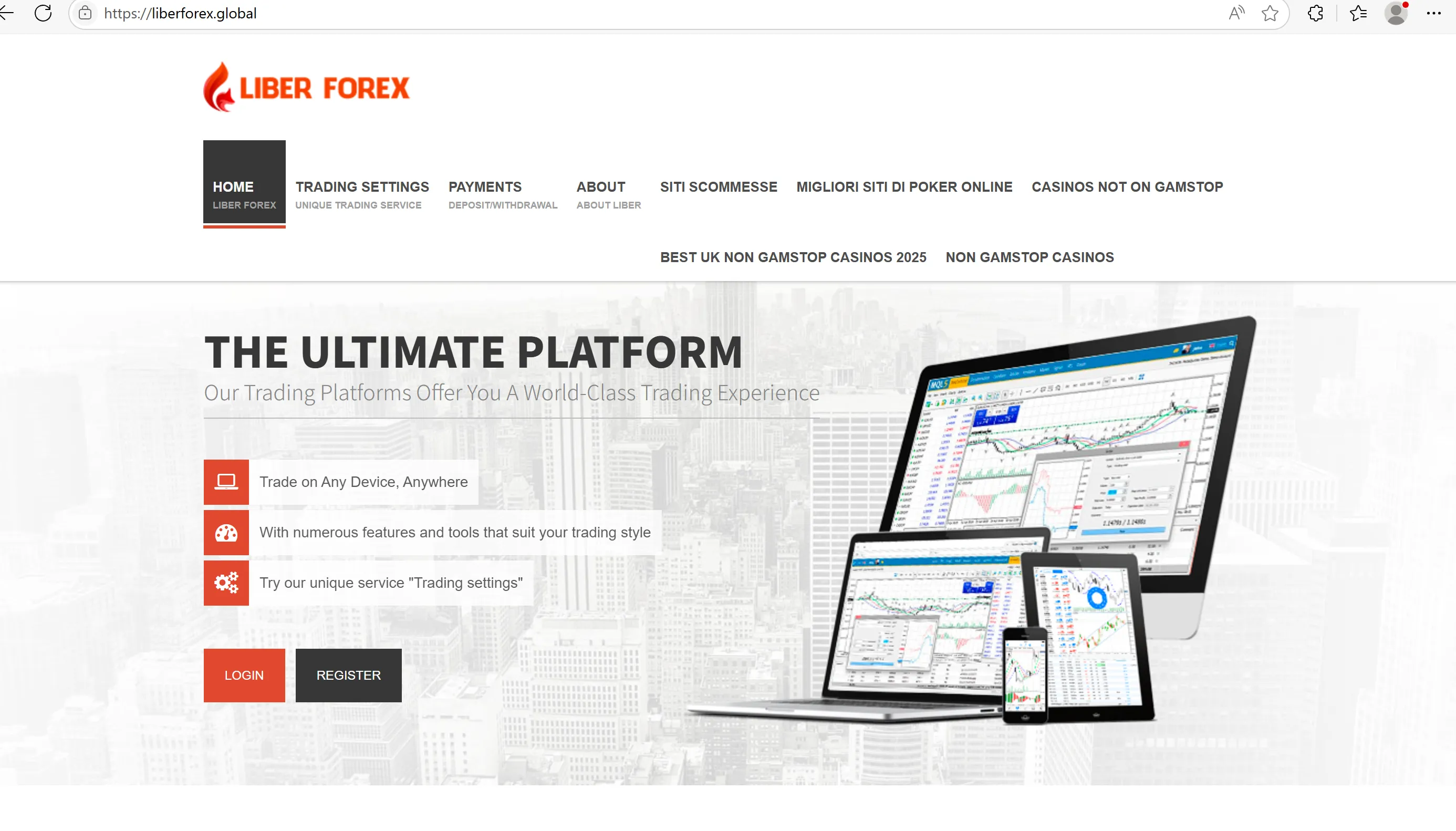 LIBER FOREX's homepage