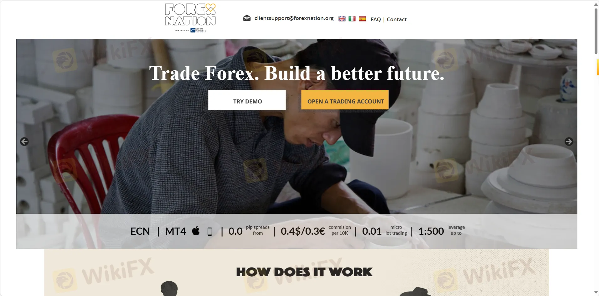 Forex Nation의 홈페이지