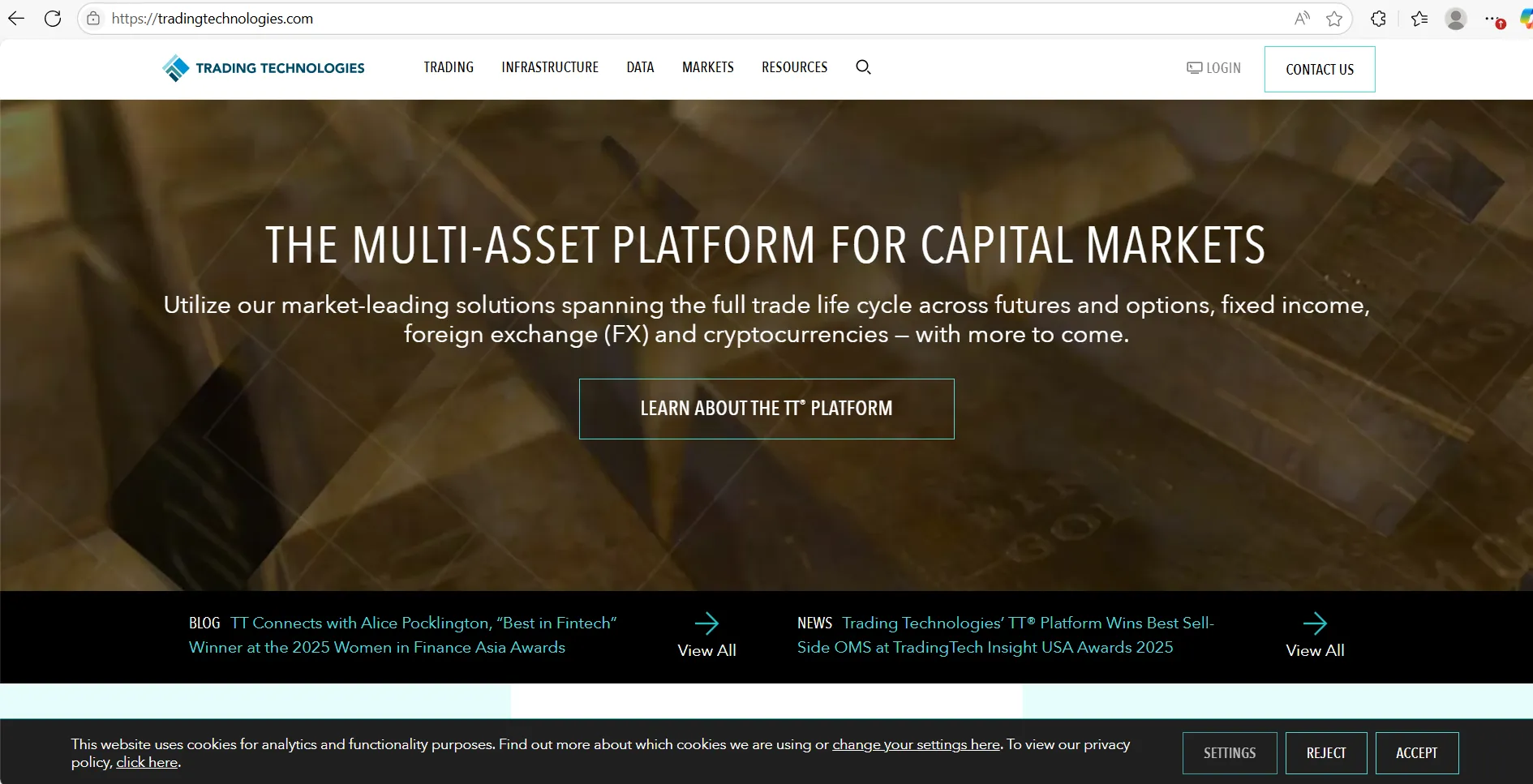 Informações sobre Trading Technologies Informações sobre Trading Technologies