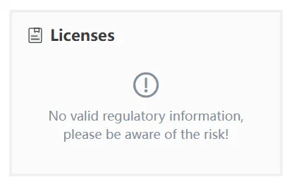 No license