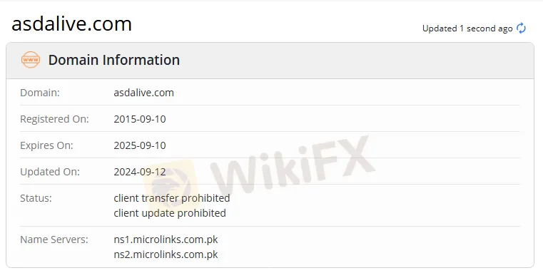 ドメイン情報 ドメイン情報