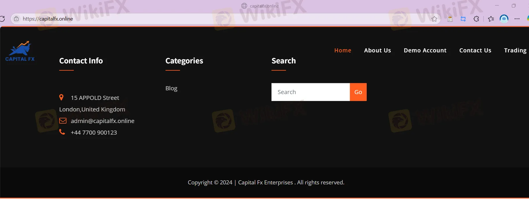 Página de inicio de Capital Fx