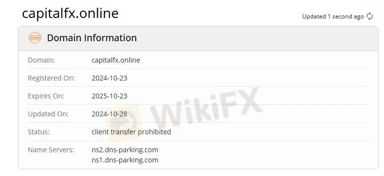 Información de dominio