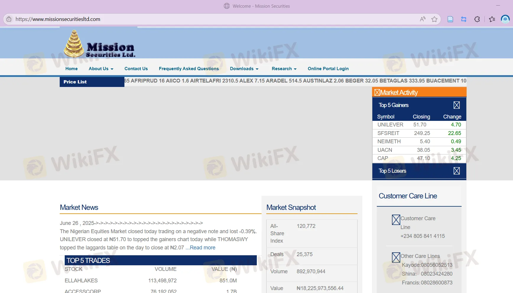 MSL的主頁 MSL的主頁