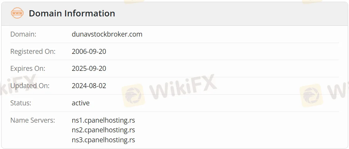 Domain information Domain information