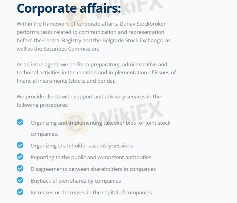 Corporate Affairs Corporate Affairs