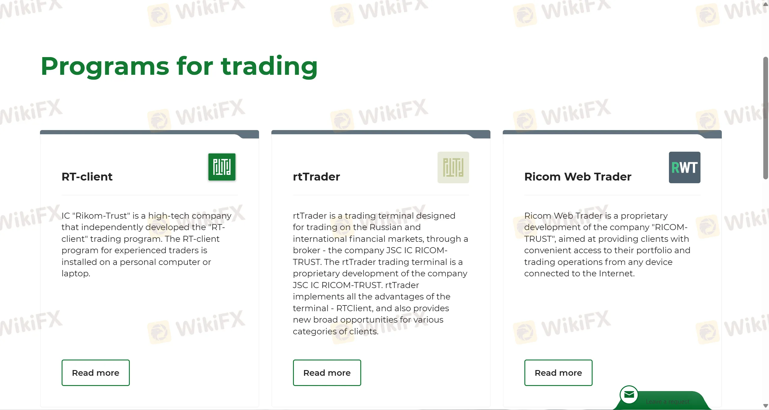 Programs for trading Programs for trading