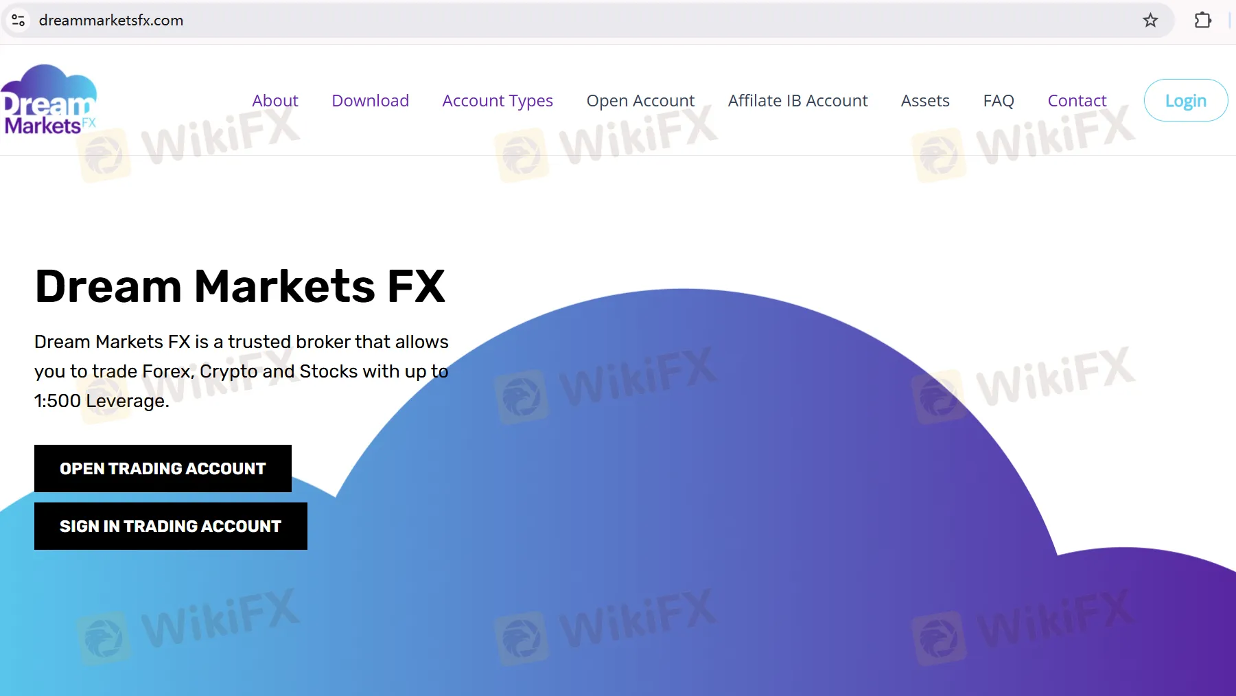 DreamMarkets FX's homepage DreamMarkets FX's homepage