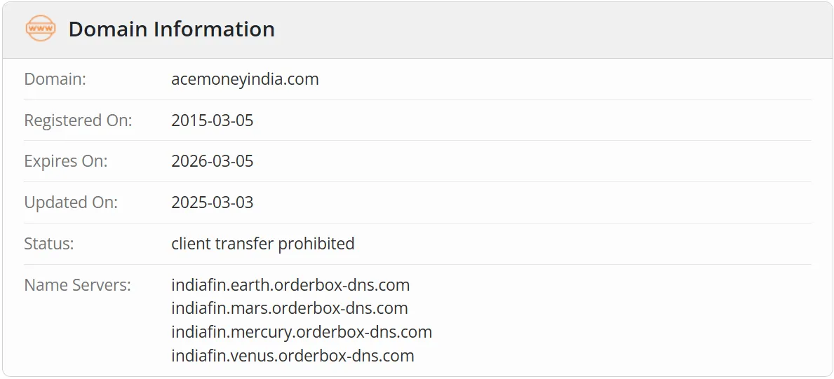 Domain information Domain information