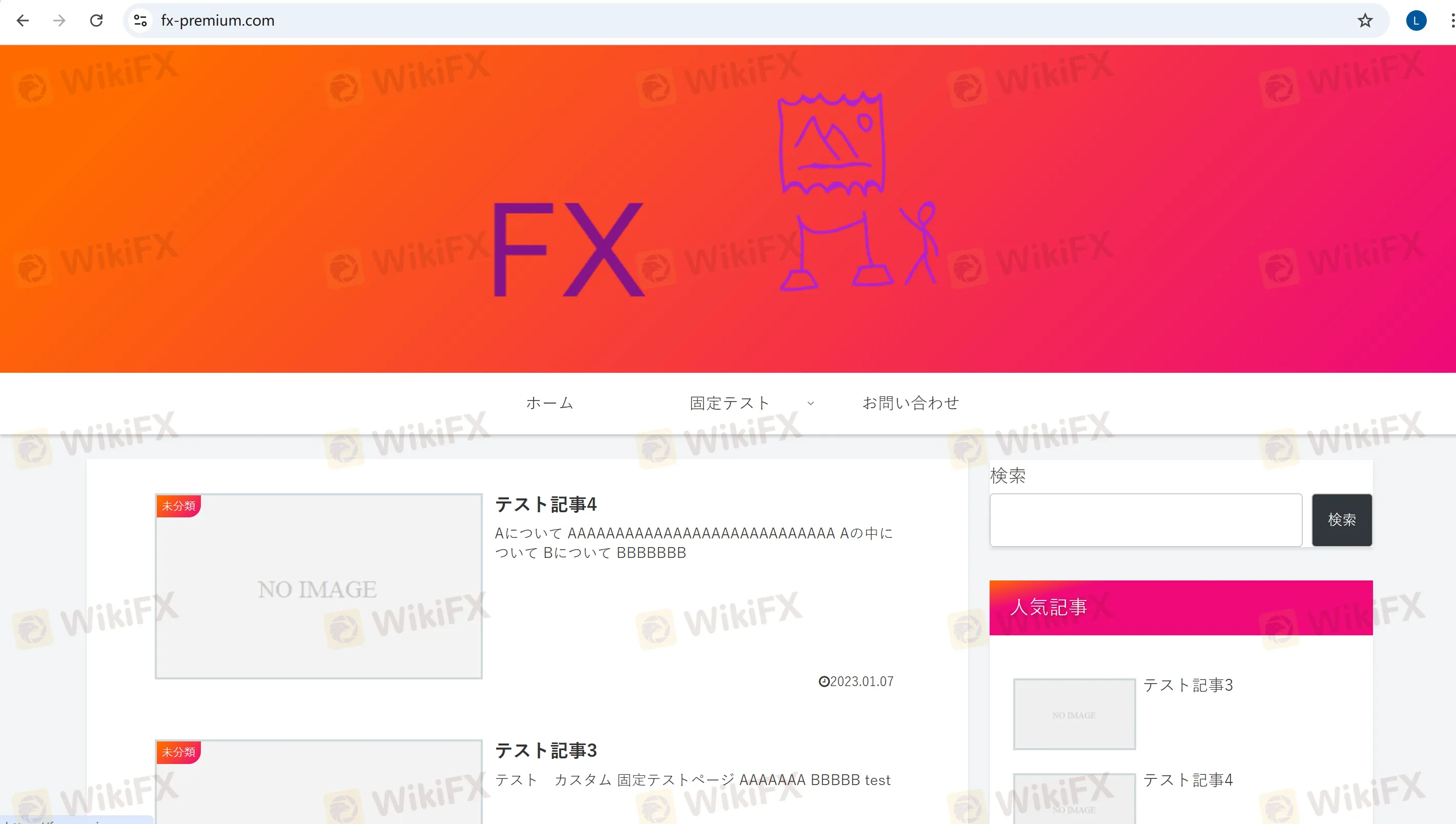 FX PREMIUM homepage