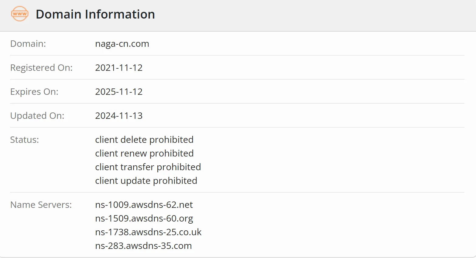 Domaininformation Domaininformation