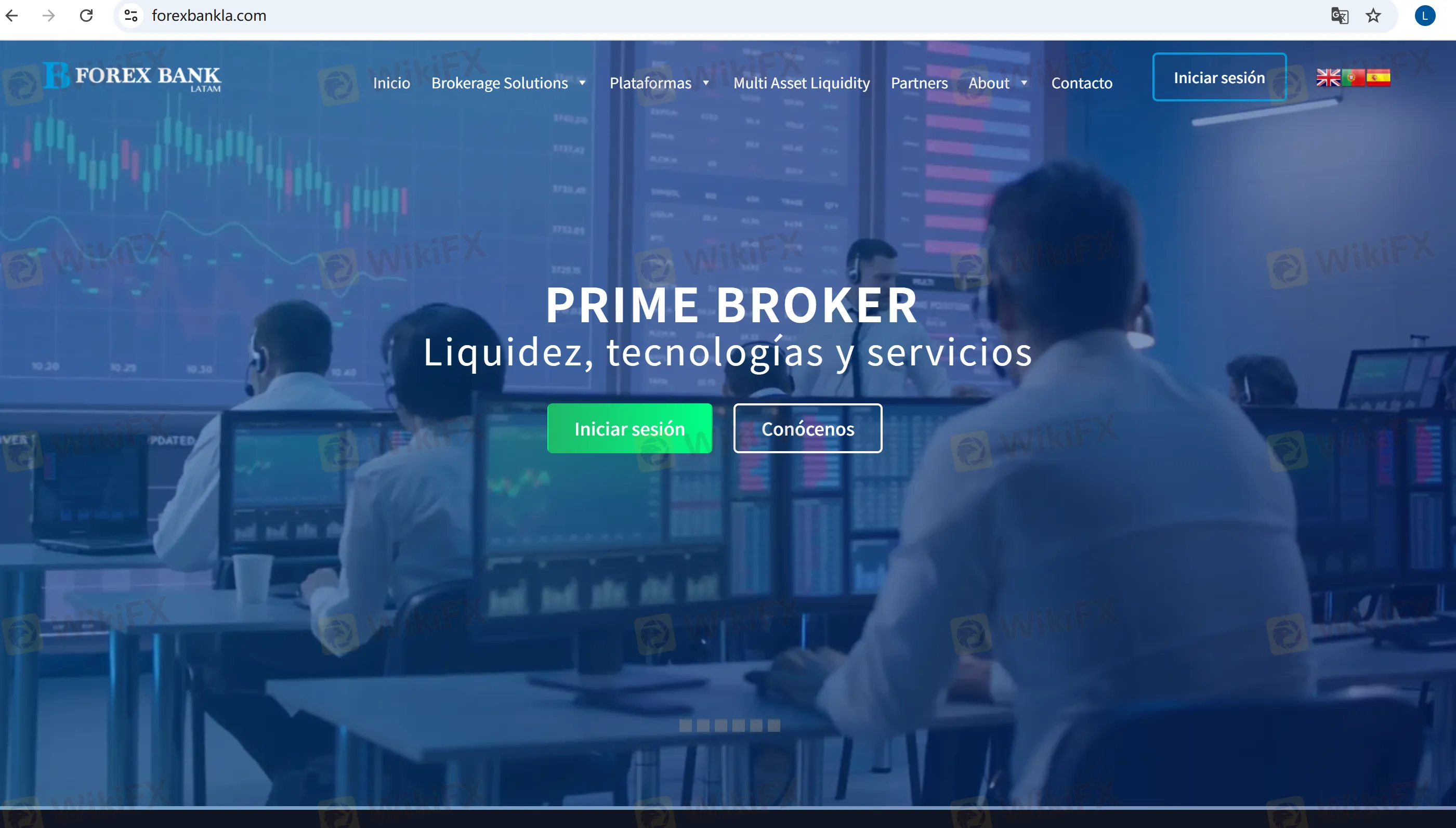 Forex Bank's homepage