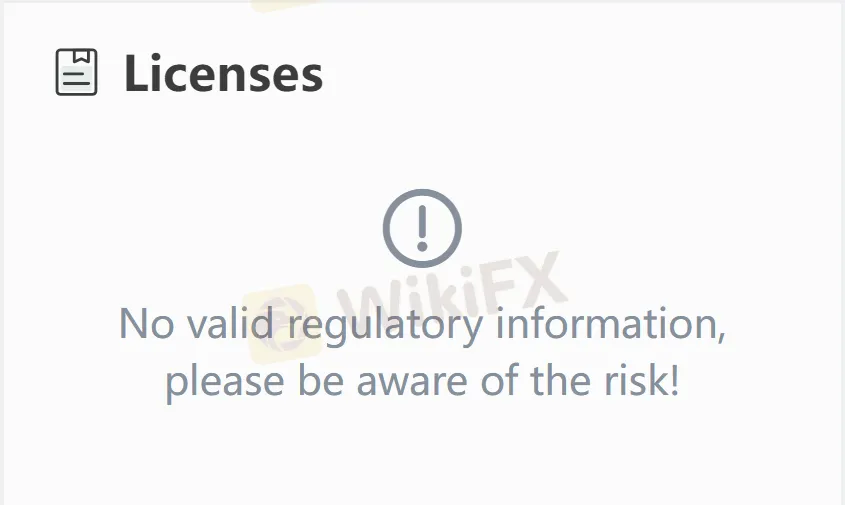 Không có giấy phép