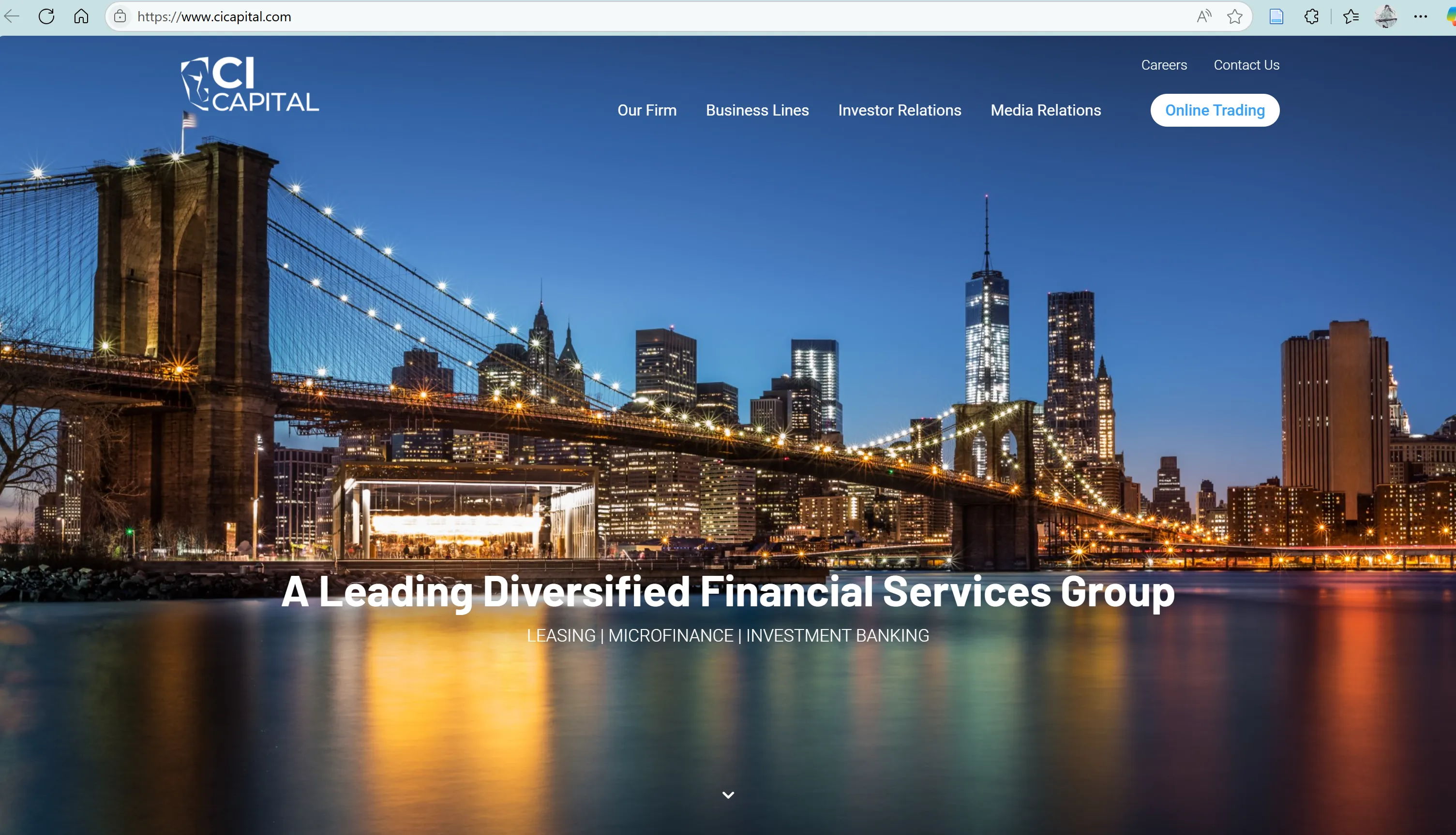 CI Capital's homepage CI Capital's homepage