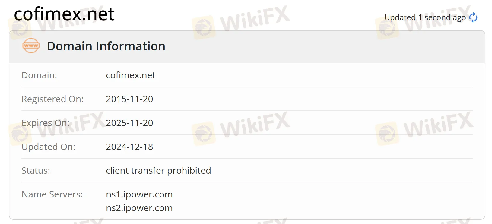Informations de domaine Informations de domaine