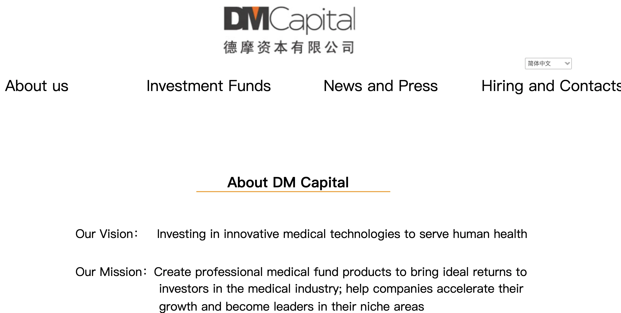 DM CAPITAL's homepage