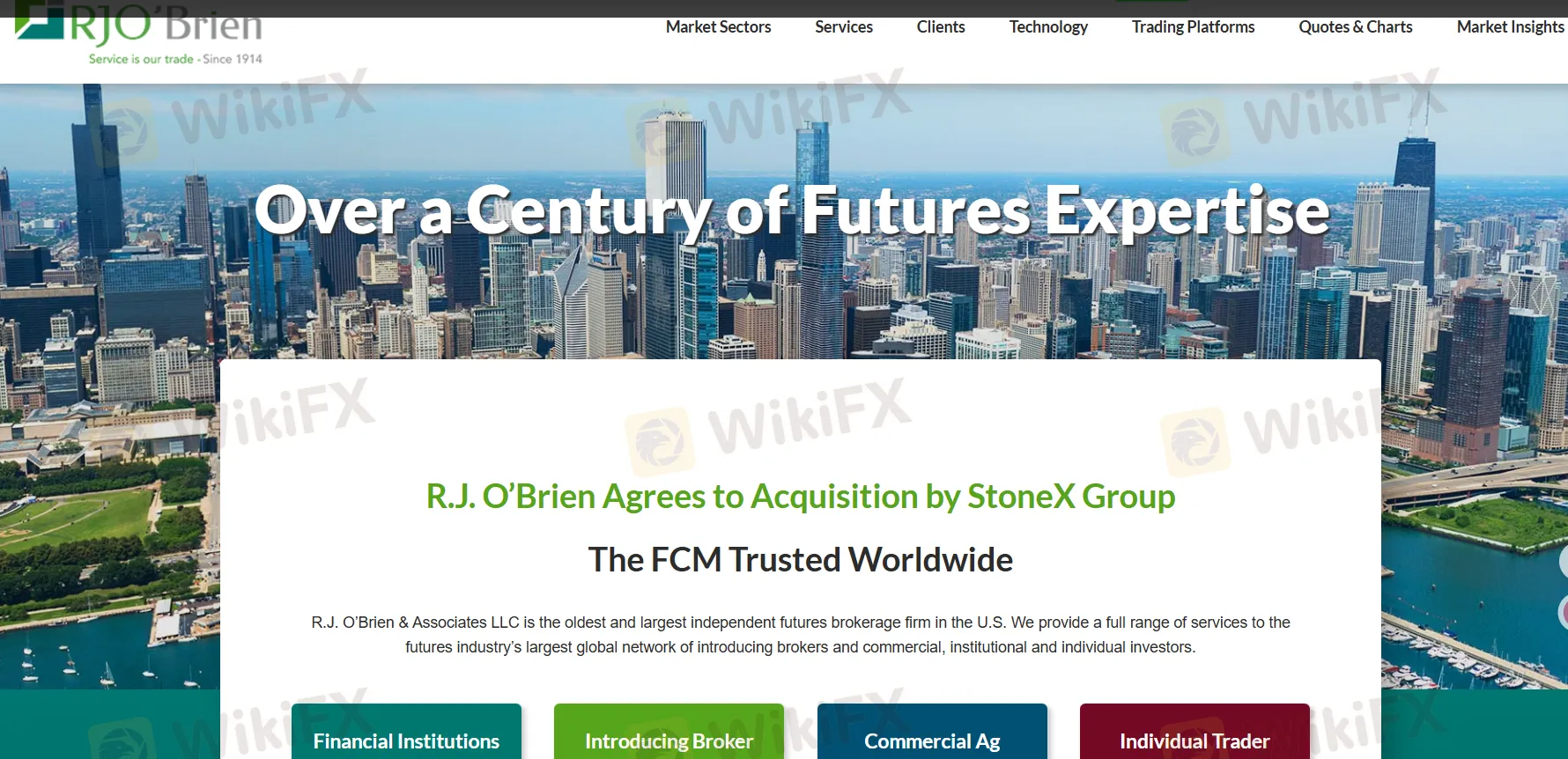 RJO Brien Informationen RJO Brien Informationen