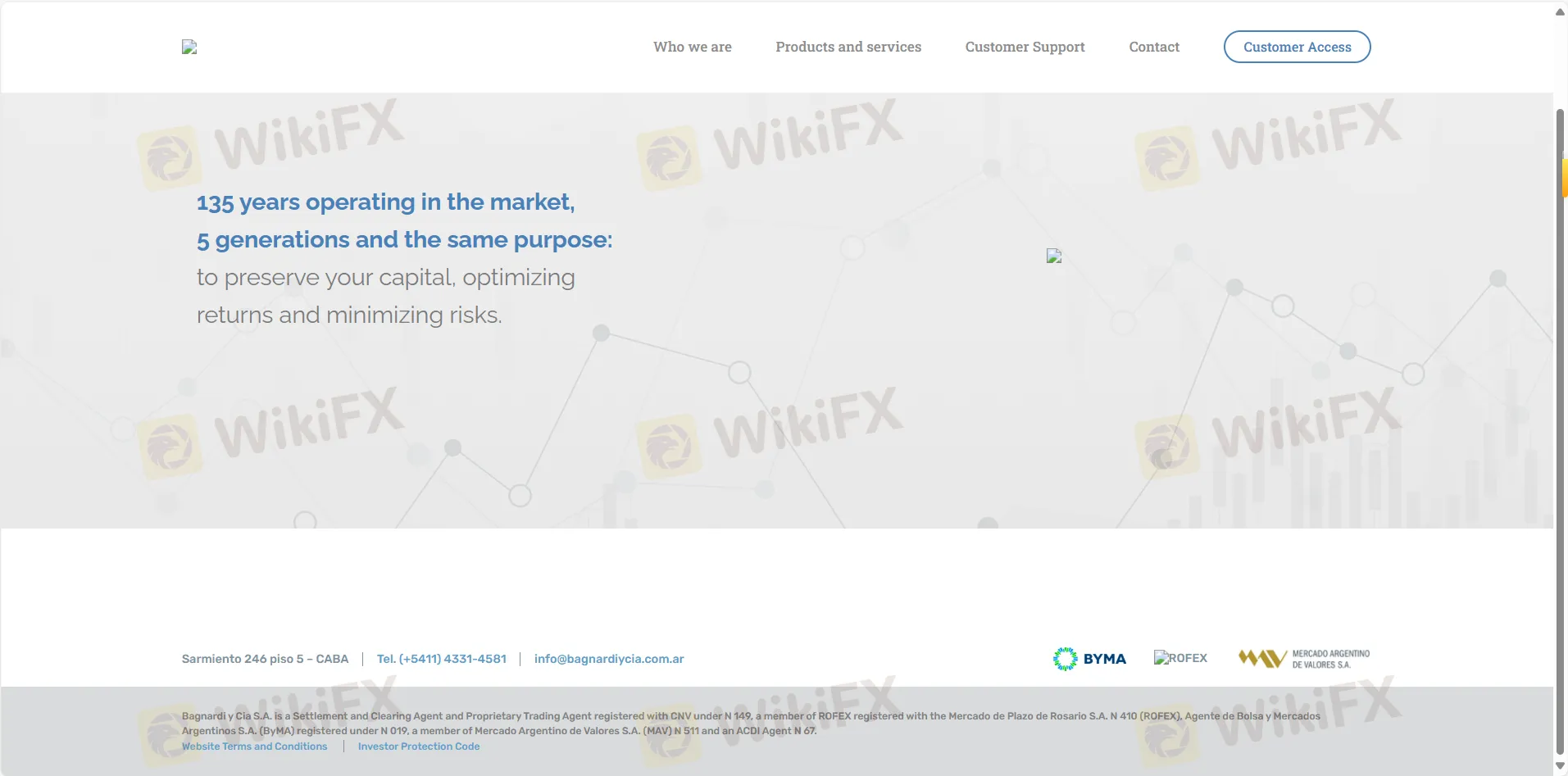 الصفحة الرئيسية لـ Bagnardi y